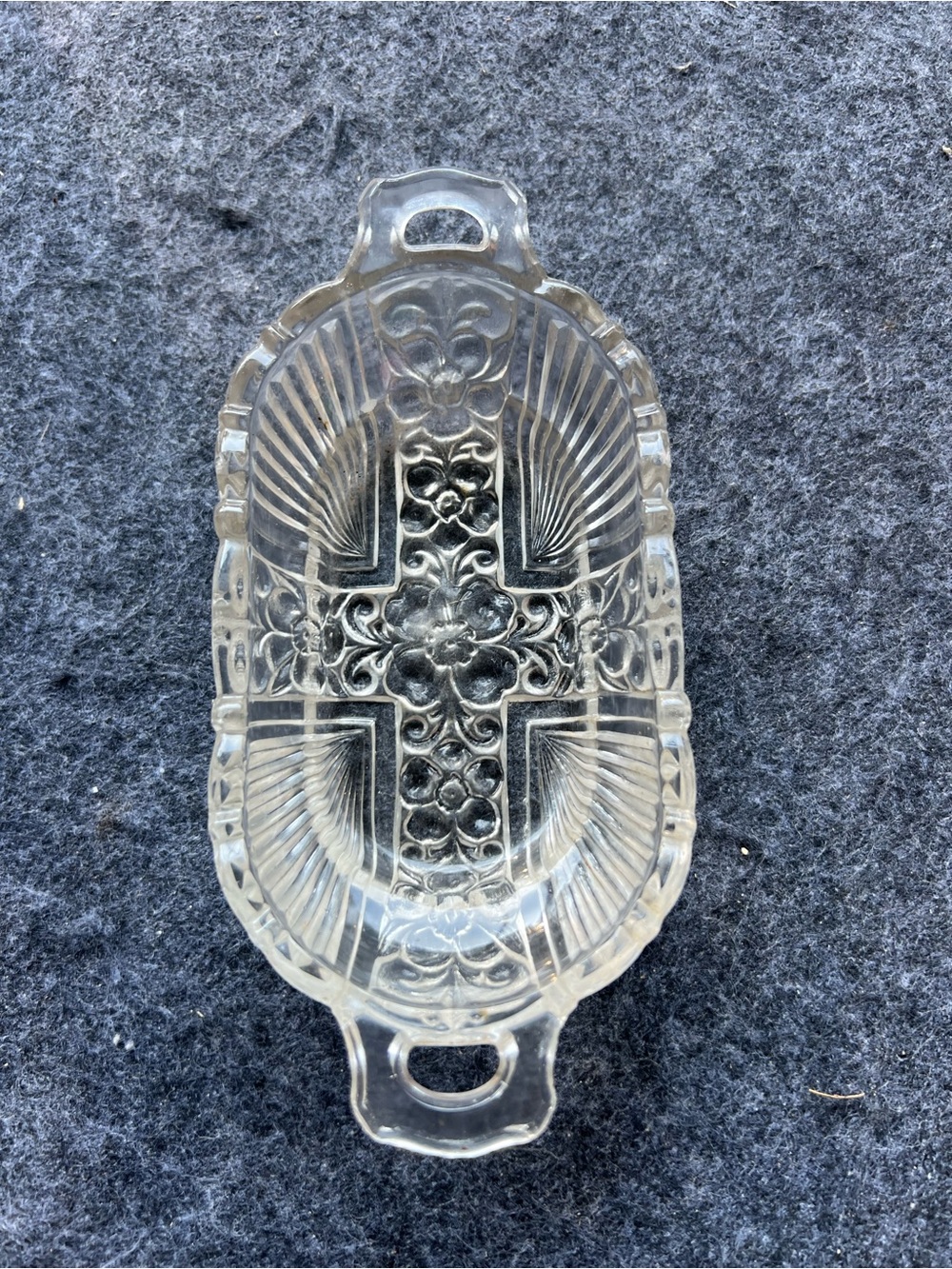 1950’s vintage Indiana Glass Killarney Pattern Relish Dish